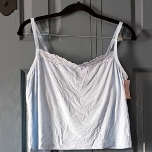 Auden Soft Blue Camisole with Lace Detail
